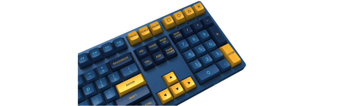 Bàn phím AKKO 3108 V2 OSA - Macaw - Gateron Yellow trang bị bộ keycap cao cấp